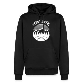 Pagayer excursion en kayak de canoë - Sweat à capuche Premium bio Homme - noir - Devant - Nico (187cm)