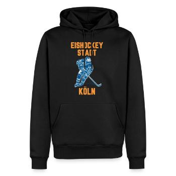 Eishockey Stadt Köln - Männer Premium Bio Hoodie - Schwarz - Vorne - Nico (187cm)