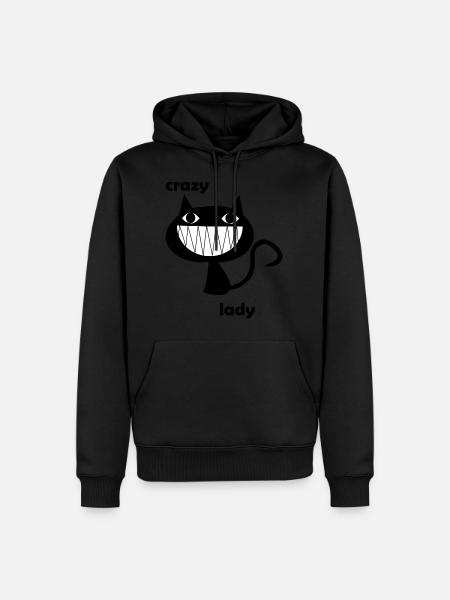 Crazy Cat Lady - Men’s Premium Organic Hoodie - black