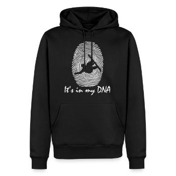It s in my DNA snowboard - Männer Premium Bio Hoodie - Schwarz - Vorne - Nico (187cm)
