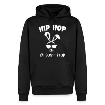 Hip Hop ya Don't stop easter - Männer Premium Bio Hoodie - Schwarz - Vorne - Nico (187cm)