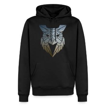 heulen - Männer Premium Bio Hoodie - Schwarz - Vorne - Nico (187cm)
