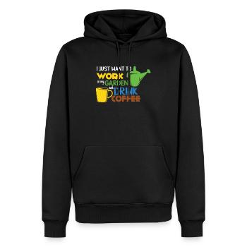 Garten Gartenarbeit Oma Opa Kaffee Geschenk Gärtne - Männer Premium Bio Hoodie - Schwarz - Vorne - Nico (187cm)