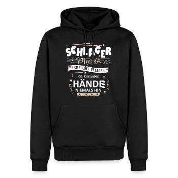 Schlagerparty Schlager Volksmusik Feiern Party - Männer Premium Bio Hoodie - Schwarz - Vorne - Nico (187cm)