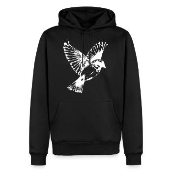 Vogel Bird Papagei Schwalbe Wellensittich Geschenk - Männer Premium Bio Hoodie - Schwarz - Vorne - Nico (187cm)