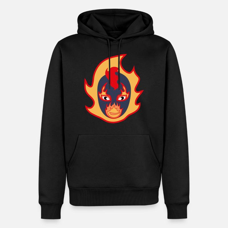 Garçon de boule de feu - Sweat à capuche Premium bio Homme - noir