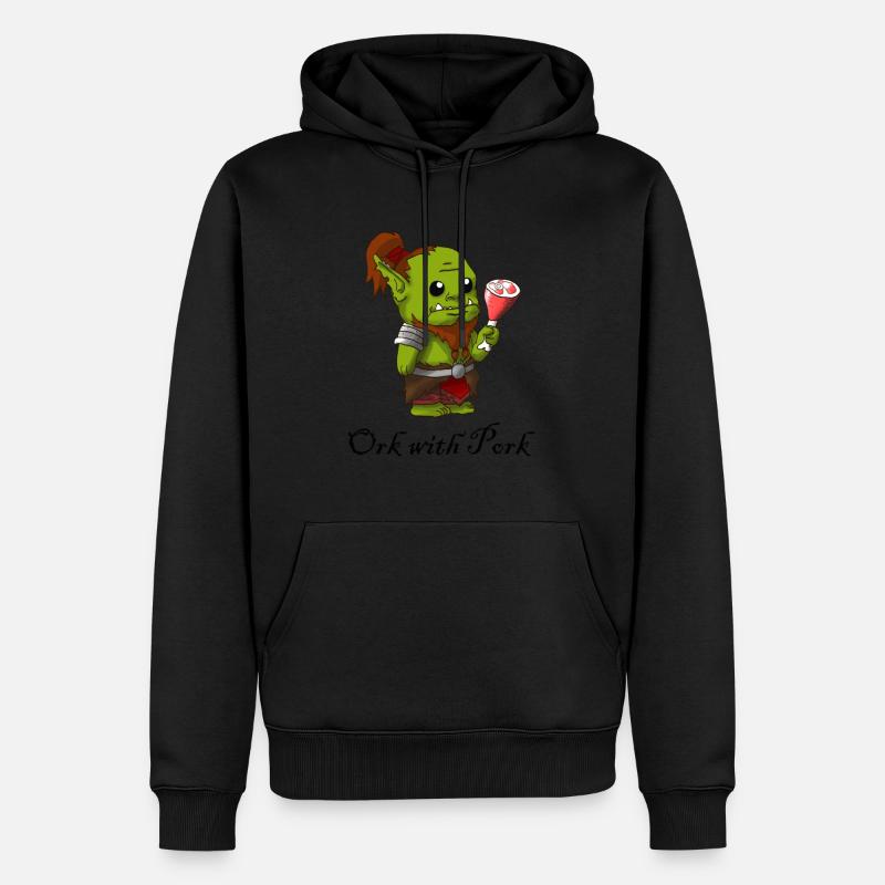 Ork With Pork - Männer Premium Bio Hoodie - undefined