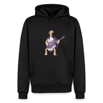 Turtle rain - Sweat à capuche Premium bio Homme - noir - Devant - Nico (187cm)