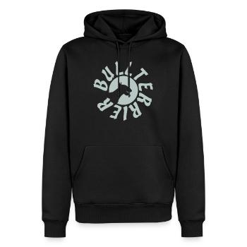 Bull Terrier Bull Terrier - Sweat à capuche Premium bio Homme - noir - Devant - Nico (187cm)