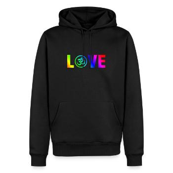 Om indien Goa hinduismus buddhismus Inder Geschenk - Männer Premium Bio Hoodie - Schwarz - Vorne - Nico (187cm)