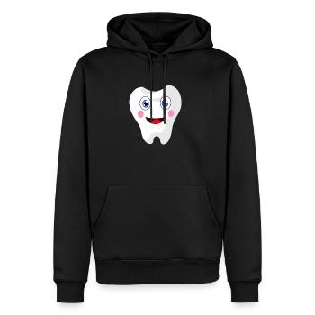 Cute Baby Tooth - Milchzahn Zahnarzt - Männer Premium Bio Hoodie - Schwarz - Vorne - Nico (187cm)