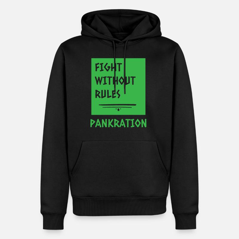 Kampf ohne Regeln Pankration - Männer Premium Bio Hoodie - Schwarz