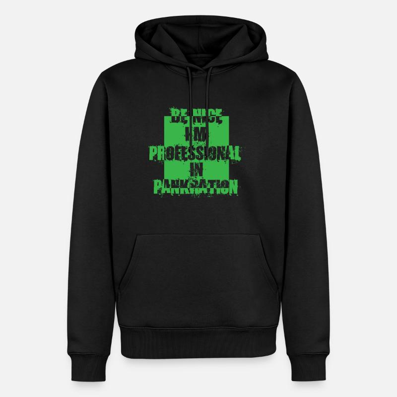 Pankration Professionel - Männer Premium Bio Hoodie - Schwarz
