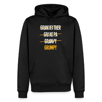 Großvater Opa Grampy mürrische Opa Familie - Männer Premium Bio Hoodie - Schwarz - Vorne - Nico (187cm)