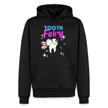 Dent Fée Dent Fée Dentiste Dentiste Docteur Cadeau - Sweat à capuche Premium bio Homme - noir - Devant - Nico (187cm)
