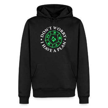 Dont worry - pen & paper, roleplaying - Men’s Premium Organic Hoodie - black - Front - Nico (187cm)