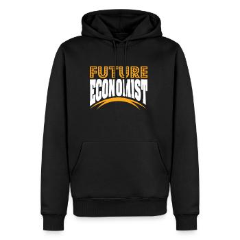 Wirtschaft Student Geschenk BWL VWL - Männer Premium Bio Hoodie - Schwarz - Vorne - Nico (187cm)