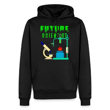Future Scientist Laboratory Chemistry - Men’s Premium Organic Hoodie - black - Front - Nico (187cm)