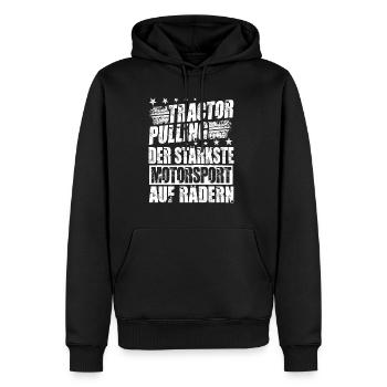 Tractor Pulling - Männer Premium Bio Hoodie - Schwarz - Vorne - Nico (187cm)