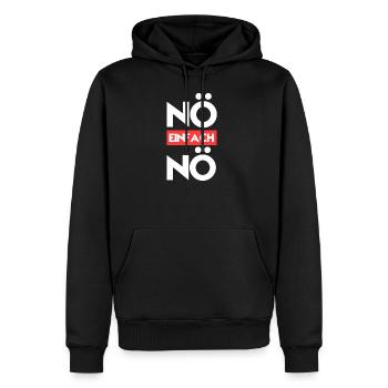 Noe Einfach Noe Protest Spruch Lustig Tocht - Männer Premium Bio Hoodie - Schwarz - Vorne - Nico (187cm)
