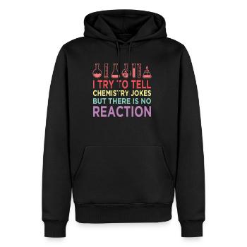 chimie - Sweat à capuche Premium bio Homme - noir - Devant - Nico (187cm)