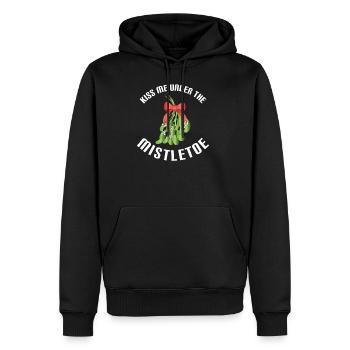 Kiss me under the mistletoe - Männer Premium Bio Hoodie - Schwarz - Vorne - Nico (187cm)
