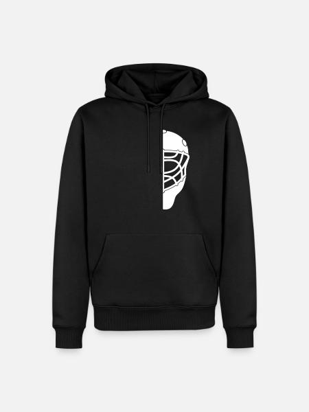 Hockey mask for player and goalkeeper - Men’s Premium Organic Hoodie - black