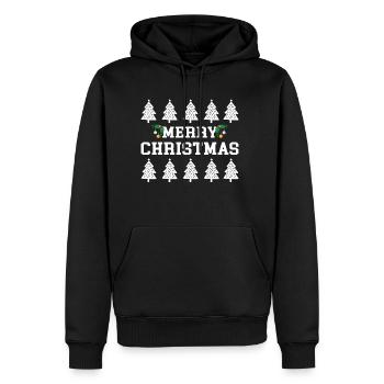 Merry Christmas Christmas Christmas Present - Herre Premium økologisk hoodie - sort - Foran - Nico (187cm)