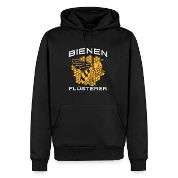 Bienen Flüsterer - Imker - Männer Premium Bio Hoodie - Schwarz - Vorne - Nico (187cm)