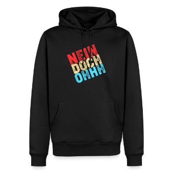 Nein Doch Ohhh Ohh Oh Louis de Funès - Männer Premium Bio Hoodie - Schwarz - Vorne - Nico (187cm)