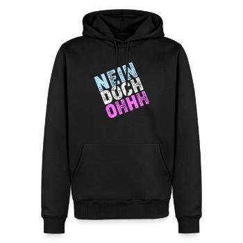 Nein Doch Ohhh Ohh Oh Louis de Funès - Männer Premium Bio Hoodie - Schwarz - Vorne - Nico (187cm)