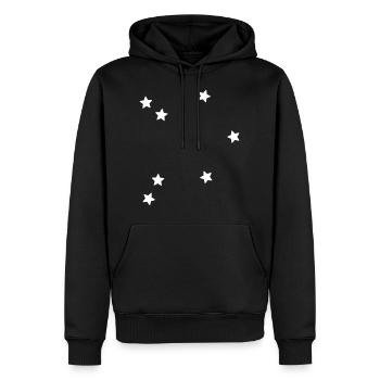 Sternbild Waage - Männer Premium Bio Hoodie - Schwarz - Vorne - Nico (187cm)