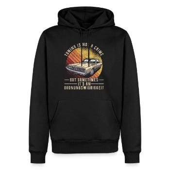 Auto Tuning lustiger Spruch Ordnungswidrigkeit - Männer Premium Bio Hoodie - Schwarz - Vorne - Nico (187cm)