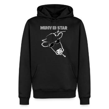 KUH KÜHE UND RINDER RINDVIEH GESCHENK - Männer Premium Bio Hoodie - Schwarz - Vorne - Nico (187cm)