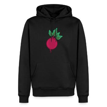 Rote Beete Rote Rübe Gemüse Rahna Funny - Männer Premium Bio Hoodie - Schwarz - Vorne - Nico (187cm)