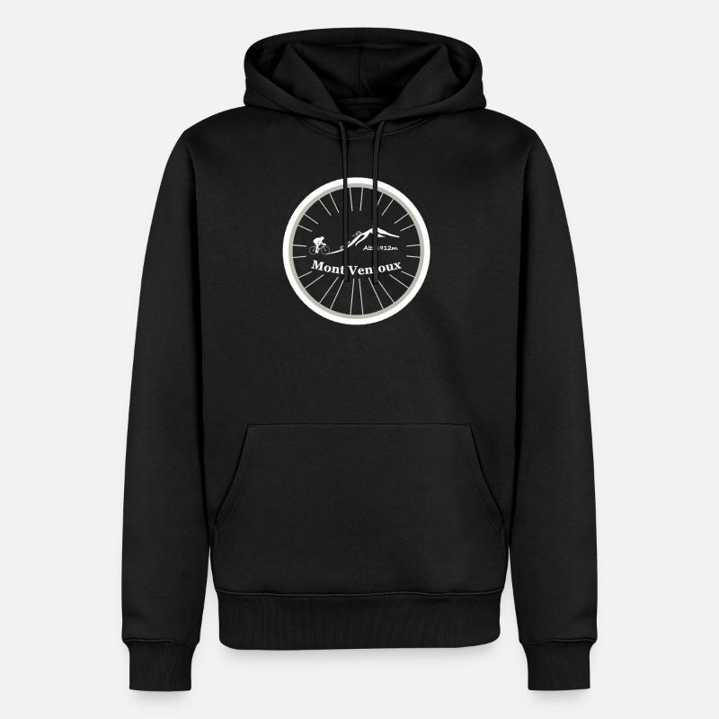 Mont Ventoux - Männer Premium Bio Hoodie - Schwarz