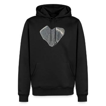 Stein Herz Steine Sammler Geschenk - Männer Premium Bio Hoodie - Schwarz - Vorne - Nico (187cm)