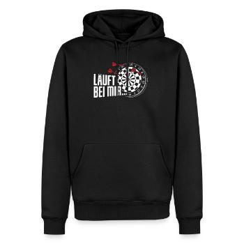 Darts Dartpfeil Dartscheibe - Männer Premium Bio Hoodie - Schwarz - Vorne - Nico (187cm)