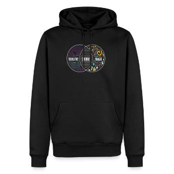 Chemist - Men’s Premium Organic Hoodie - black - Front - Nico (187cm)