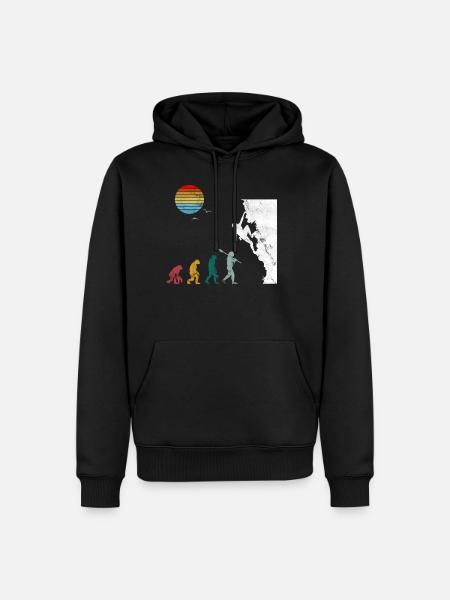 Bouldering bouldering hall climbing - Men’s Premium Organic Hoodie - black