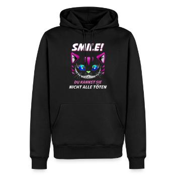 Lächle du Kannst Sie Nicht alle töten Design - Sweat à capuche Premium bio Homme - noir - Devant - Nico (187cm)