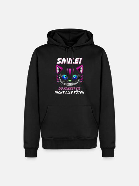 Lächle du Kannst Sie Nicht alle töten Design - Men’s Premium Organic Hoodie - black