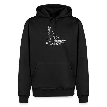 Pigeon Racing pigeon racing - Men’s Premium Organic Hoodie - black - Front - Nico (187cm)