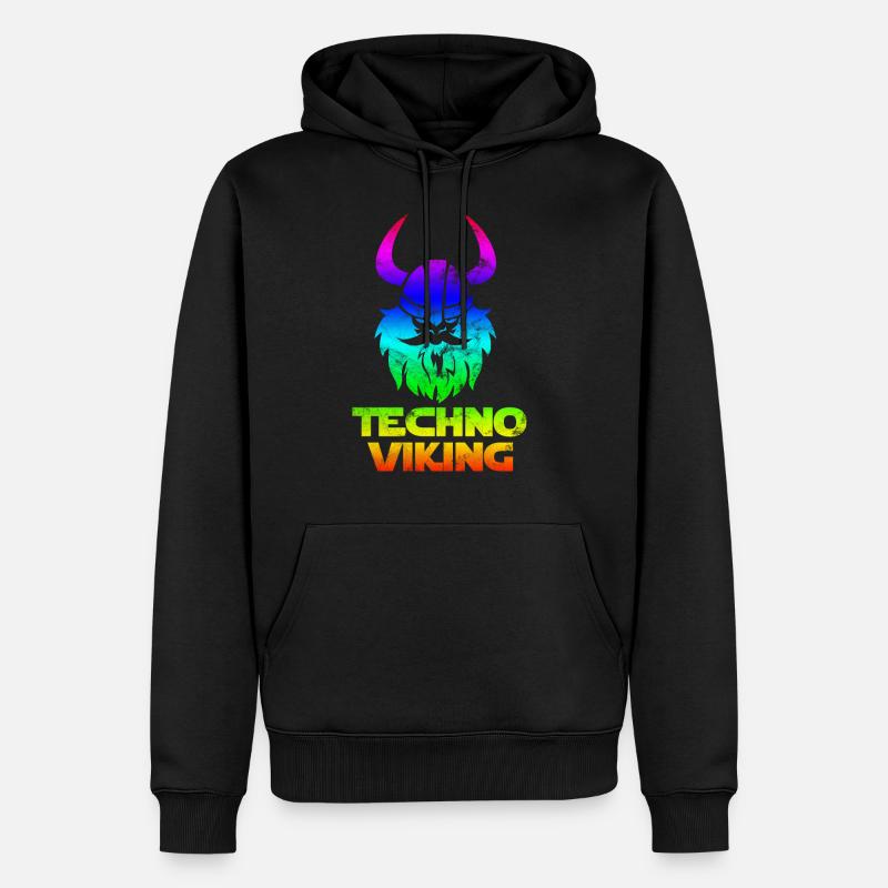 Germanic Techno Vikinger Nordmänner Germanic - Men’s Premium Organic Hoodie - black