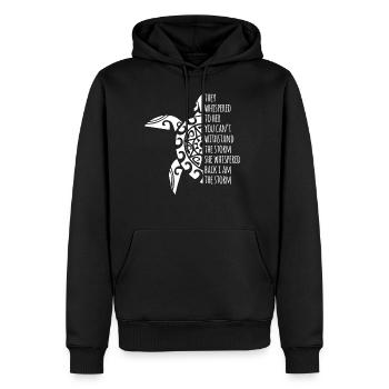 Schildkröte Mandala Maori Geschenk - Männer Premium Bio Hoodie - Schwarz - Vorne - Nico (187cm)