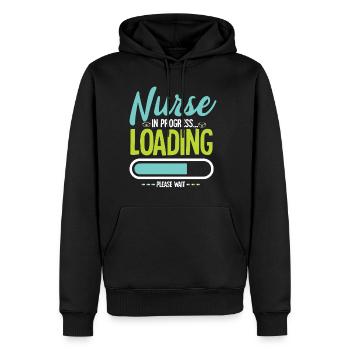 Krankenschwester Krankenhaus Sprüche Nurse - Männer Premium Bio Hoodie - Schwarz - Vorne - Nico (187cm)