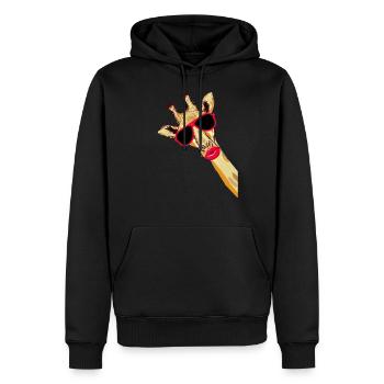 Giraffe Fun for women and girls - Men’s Premium Organic Hoodie - black - Front - Nico (187cm)