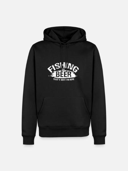 pêche pêche - Sweat à capuche Premium bio Homme - noir