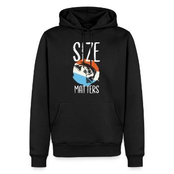 angeln fishing fischen fischer angler fisch - Männer Premium Bio Hoodie - Schwarz - Vorne - Nico (187cm)