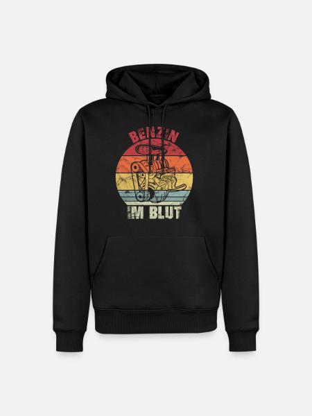 essence dans le sang - Sweat à capuche Premium bio Homme - noir